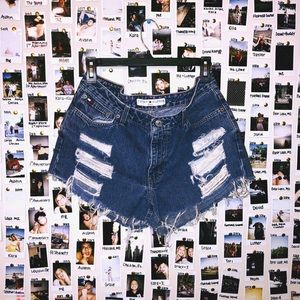 Vintage jean shorts 7